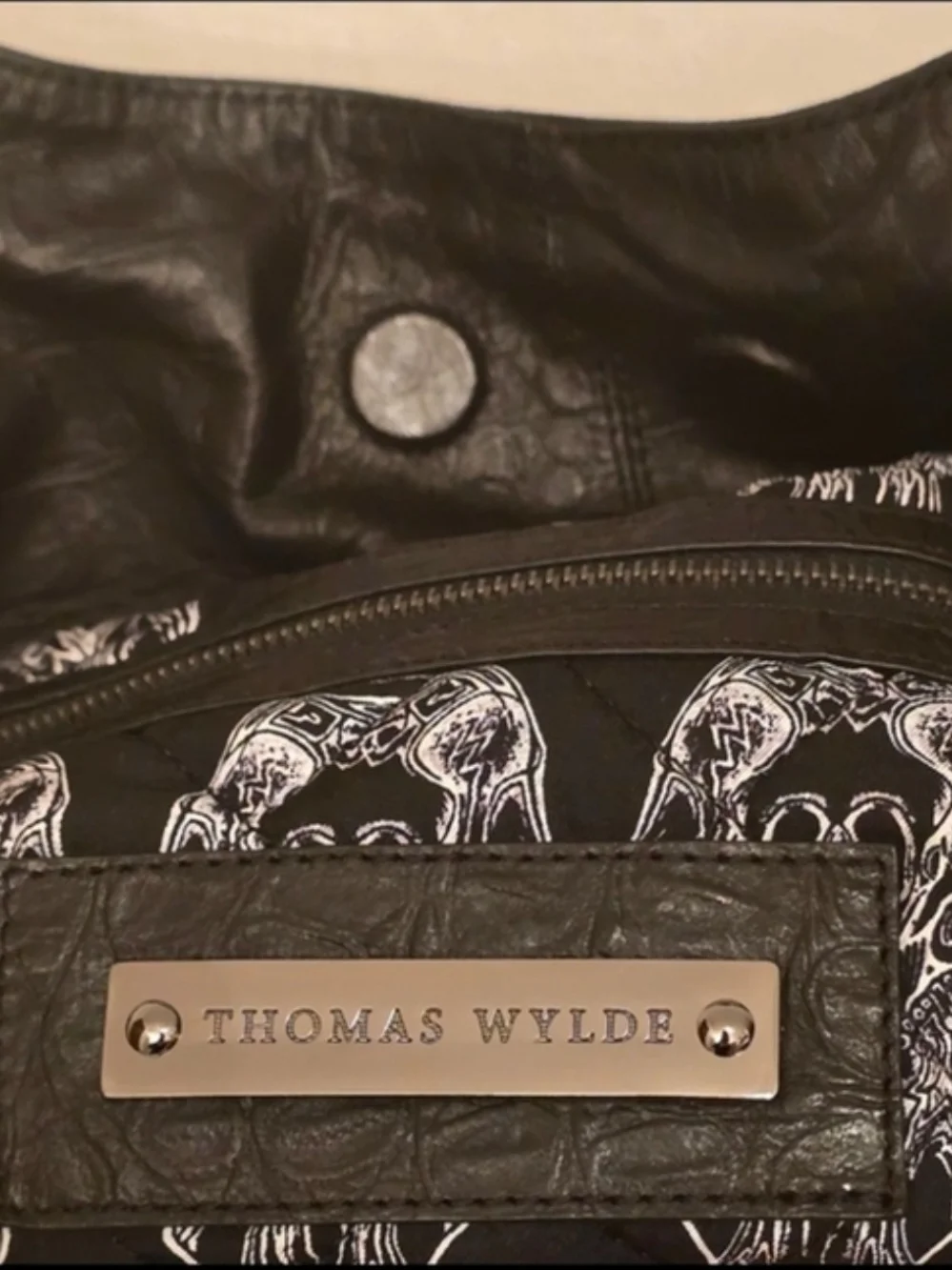 Thomas Wylde Studded Leather Hobo Bag